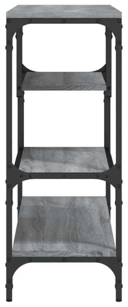 szürke sonoma szerelt fa tálalóasztal 100x30x75 cm
