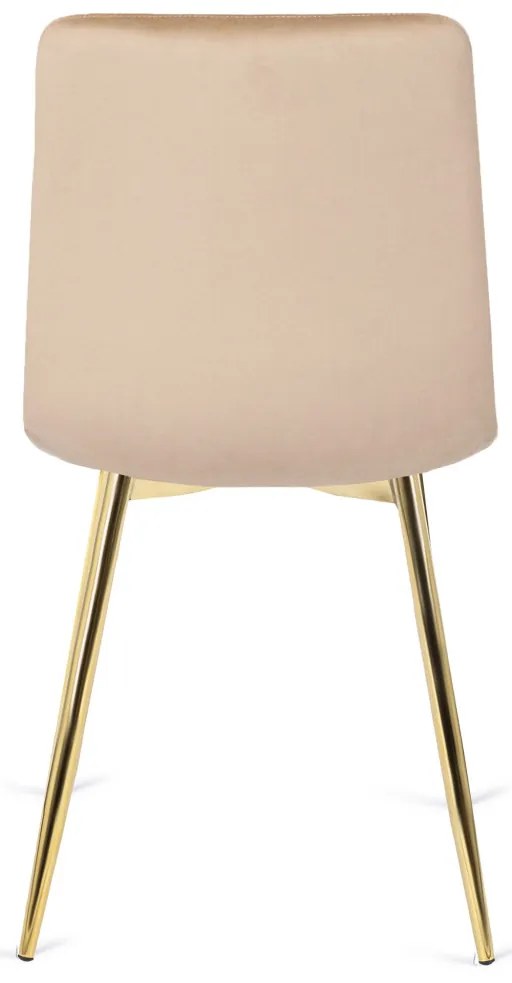 Krémszínű Bársony Étkezőszék YORK