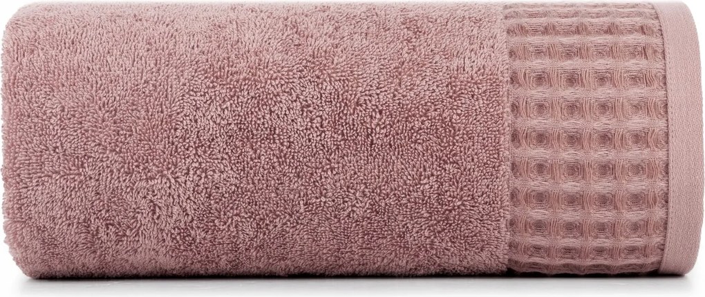 Avinion törölköző 70x140 cm lila frottír bordűrrel