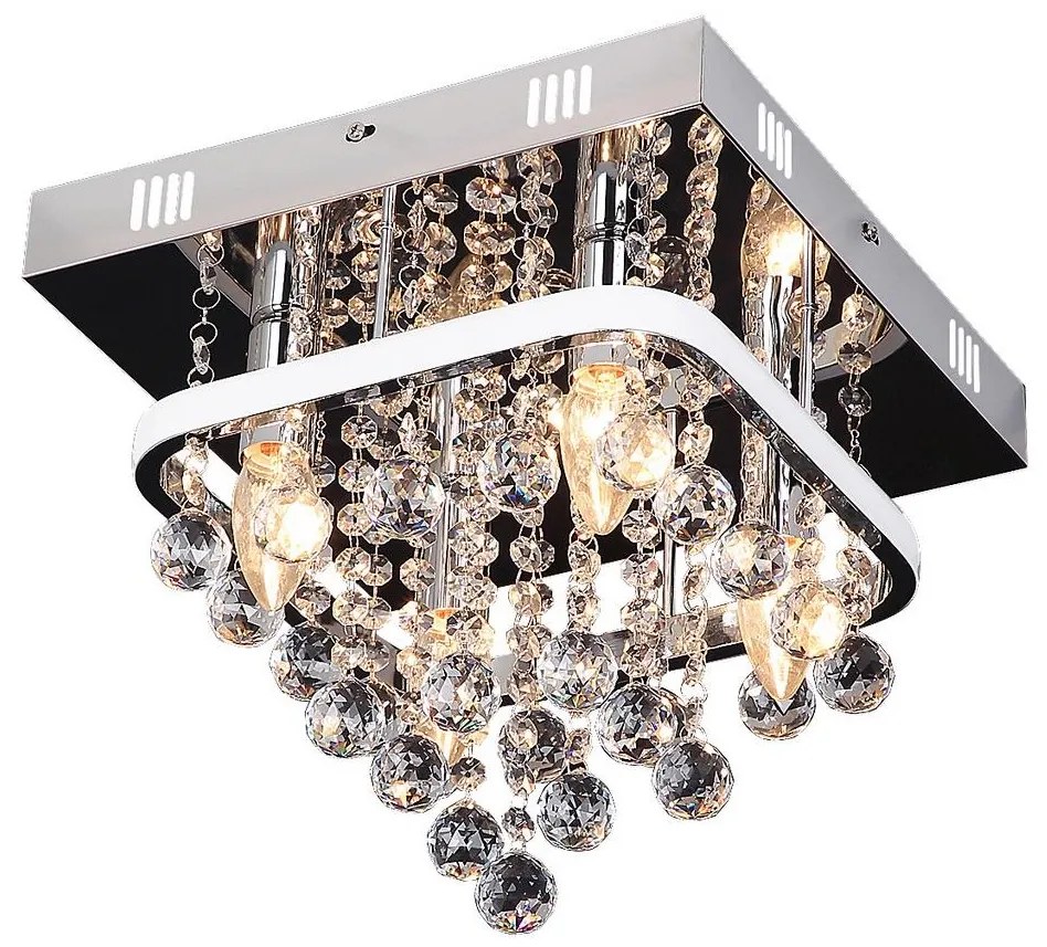 Rabalux Rabalux 2238 - Felületre szerelhető kristálycsillár PALLAS LED/23W/230V + 4xE14/40W RL2238