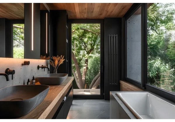 P.M.H. R2B - ROSENDAL fürdőszobai törölközőszárító radiátor 350 W 150 cm fekete