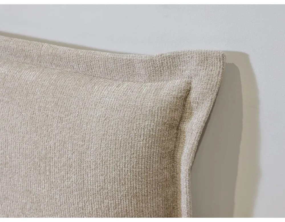 Bézs-natúr színű franciaágy ágyráccsal 160x200 cm Charlie – Bobochic Paris