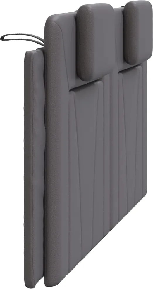 szürke műbőr fejtámla párna Viana 160 cm