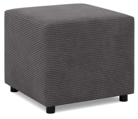 Zeus puff, kordbársony, 50x50, szürke