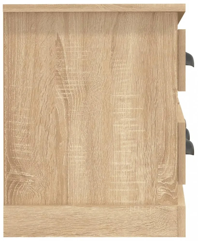 sonoma tölgyszínű szerelt fa TV-szekrény 100x35,5x45 cm
