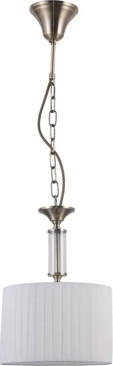 Italux glamour modern függeszték ferlena antik bronz fehér itxpnd-28343-1