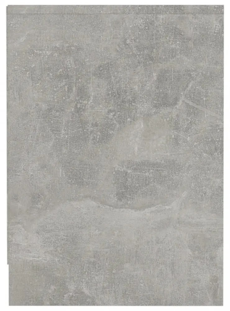 betonszürke szerelt fa TV-szekrény 100 x 35 x 55 cm