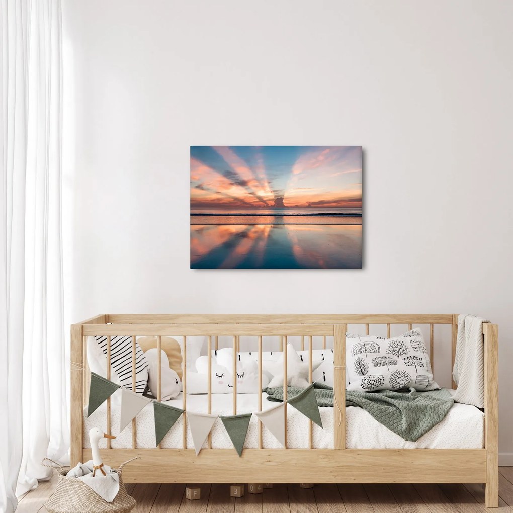 Nap sugarak képe Dayton Beach felett (70x50 cm)