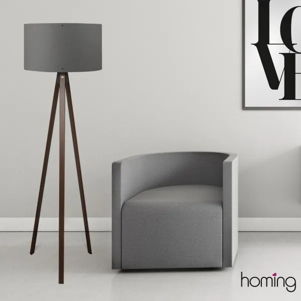 AYD állólámpa 1xE27/40W/230V barna/szürke