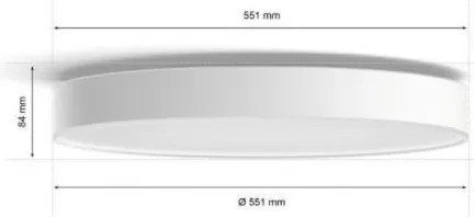 Philips - LED dimmelhető mennyezeti lámpatest Hue ENRAVE XL LED/48W/230V fehér + távirányító