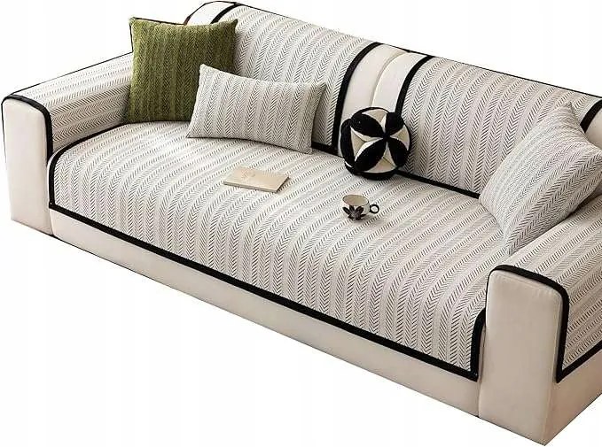 Kanapé huzat védőkanapé 90x70cm fekete fehér