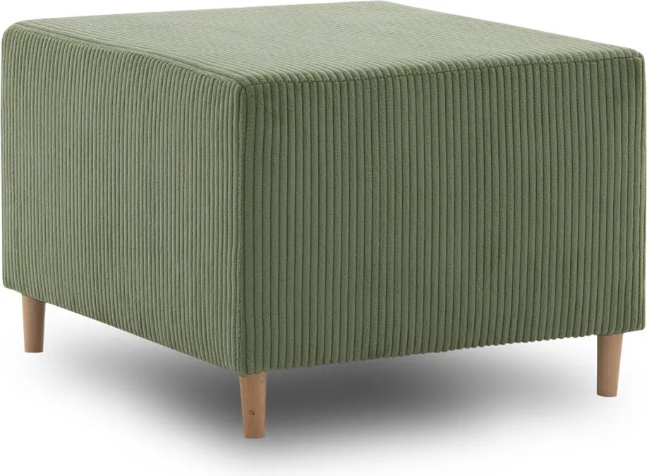 Fireze puff, kordbársony, zöld