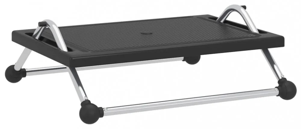 fekete lábtámasz 45 x 40 x 13,5 cm