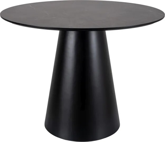 Kerek étkezőasztal ANGEL 100x100 cm, szürke márvány dekoráció