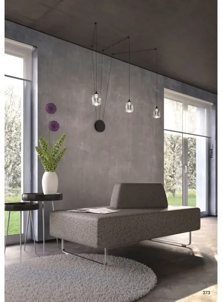 Redo 01-3485 -LED Dimmelhető fali lámpa KHADI 3xLED/5,5W/230V fekete/füstszínű