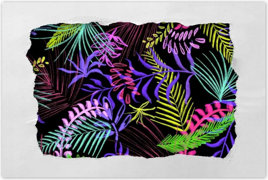 Poszterek 90x60 Színes kompozíció Levél