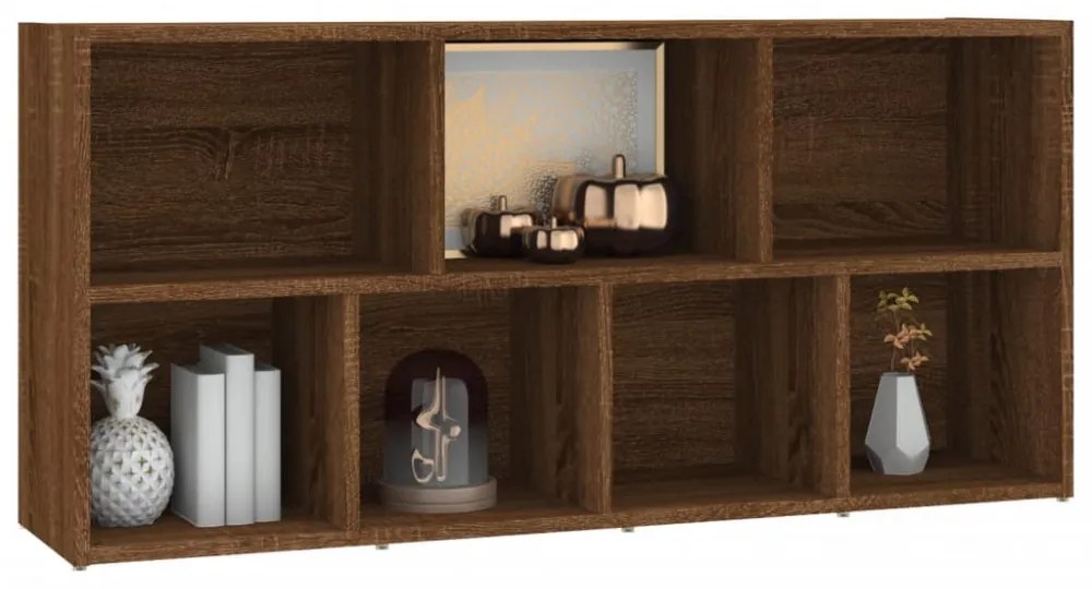 barna tölgy színű könyvszekrény 50 x 25 x 106 cm