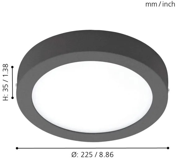 Eglo 98173 - ARGOLIS-C LED kültéri állítható lámpa, 16,5W, IP44
