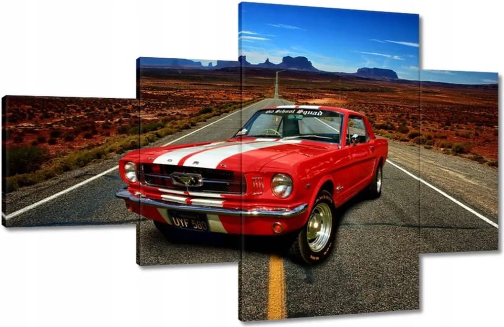 Képek 130x80 Piros Ford Mustang Usa