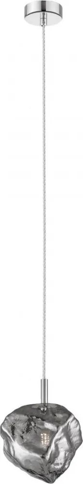 ZUMA LINE P0488-01F-F4FZ ROCK Egyágú Függesztett Lámpa Üveg G9 IP20