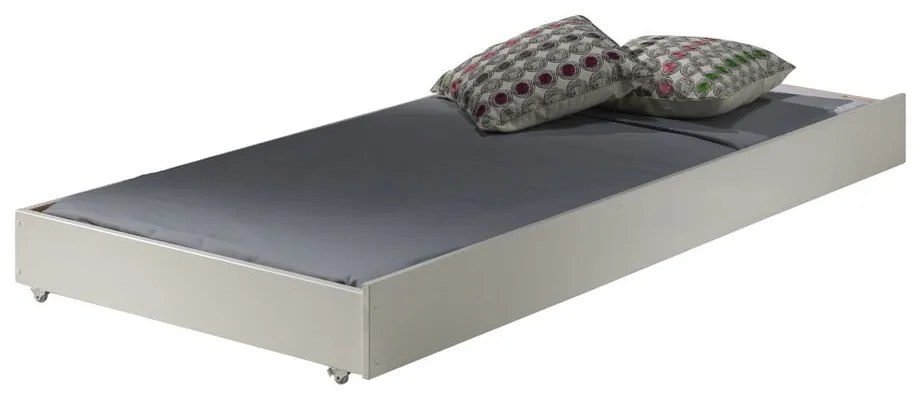 Fehér emeletes borovi fenyő gyerekágy tárolóhellyel 140x200-90x200 cm SCOTT – Vipack