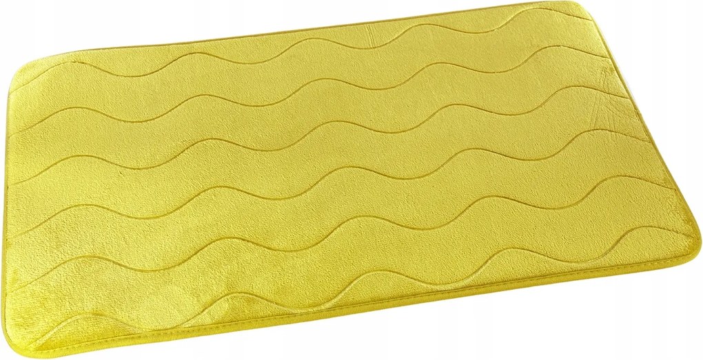 Fürdőszobaszőnyeg Sumba Csúszásgátló Járda Olíva Hullámok 45x75 cm