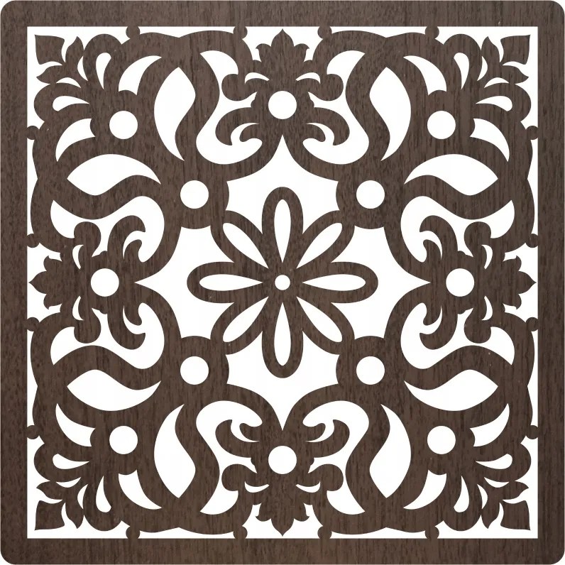 Tányéralátétek 4 db-os asztali dísz szett Négyzet alakú dísz