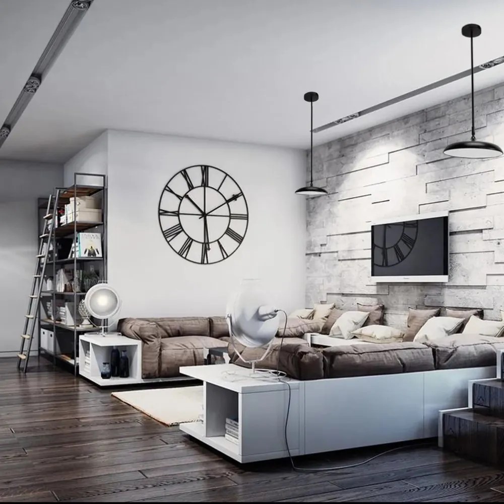 Modern LED lámpa állítható magassággal fekete