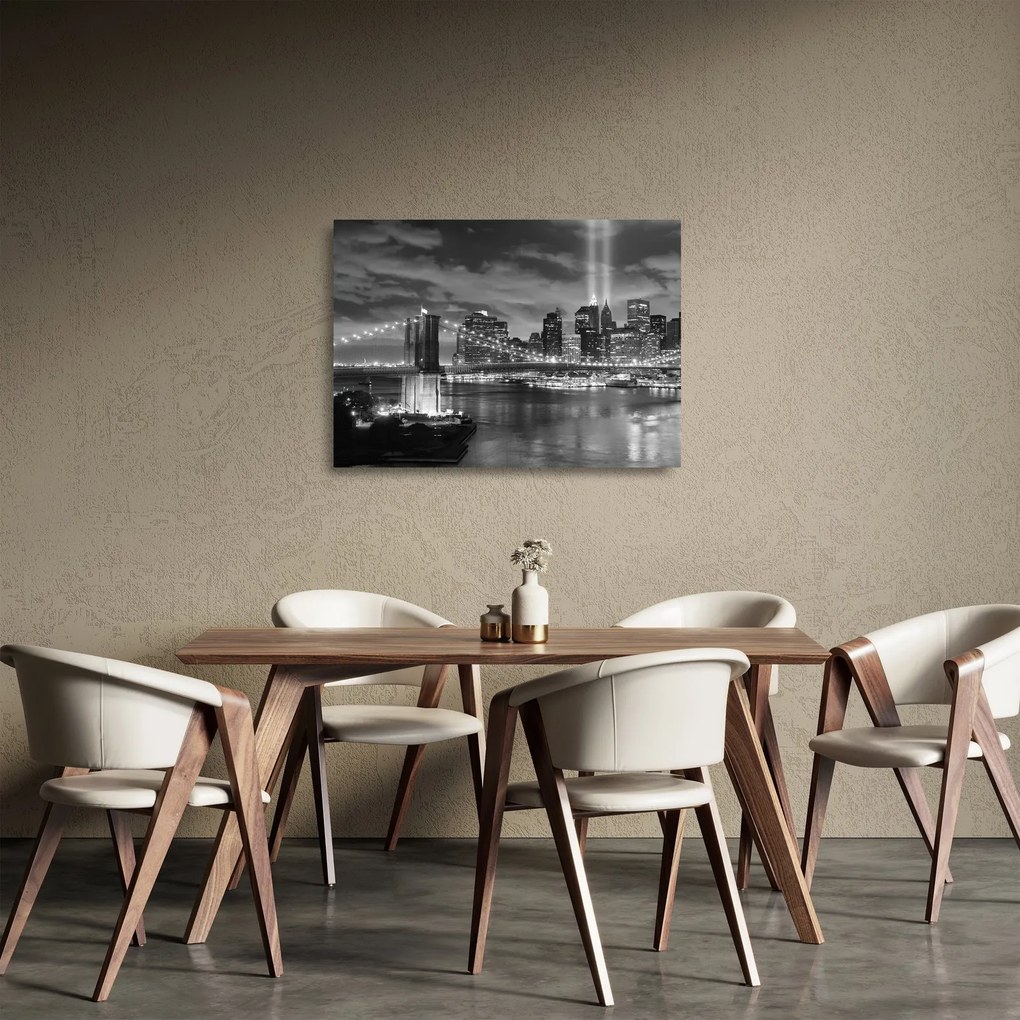 Üveg kép - Brooklyn híd (70x50 cm)