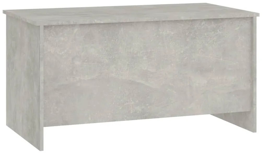 Betonszürke szerelt fa dohányzóasztal 102 x 55,5 x 52,5 cm