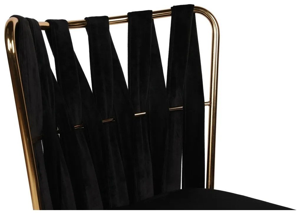 Kusakli Black and Gold étkezőszék szett, 2 db, 2 db
