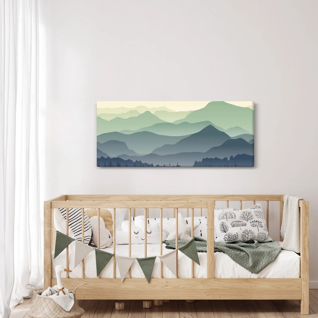 Kép - Forest Mountain (120x50 cm)