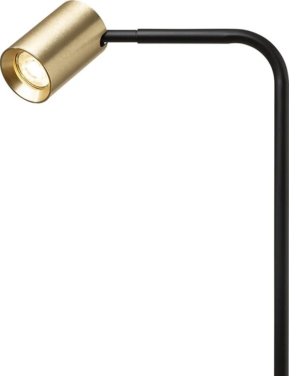 RENDL FLYNN I stojanová černá/česaná mosaz 230V LED GU10 9W