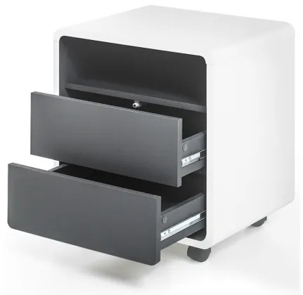 TEO irodai konténer fehér/antracit