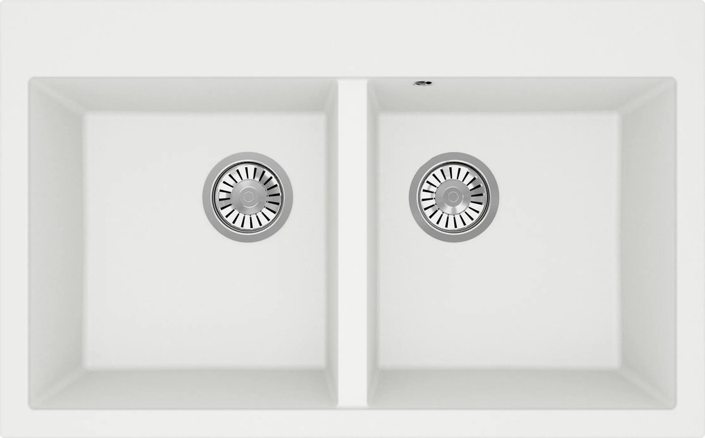 Gránit mosogató Martel 2K kétrekeszes függesztett konyhai mosogató