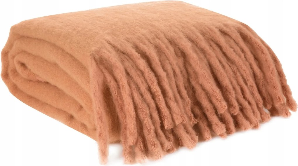 Moher takaró 9 130x170 cm tégla pléd ágytakaró kanapé puha vastag