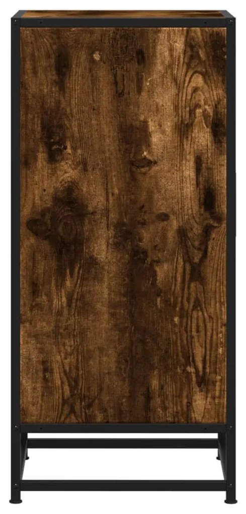 Füstös tölgy színű szerelt fa tálalószekrény 35,5 x 35 x 76 cm
