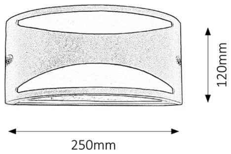Rabalux 8359 - Kültéri fali lámpa MANHATTAN 1xE27/60W/230V