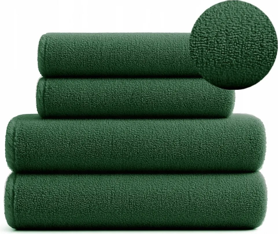 4DB-OS Pamut Törölköző Szett 4DB 2X70X140 2X50X90 Zöld