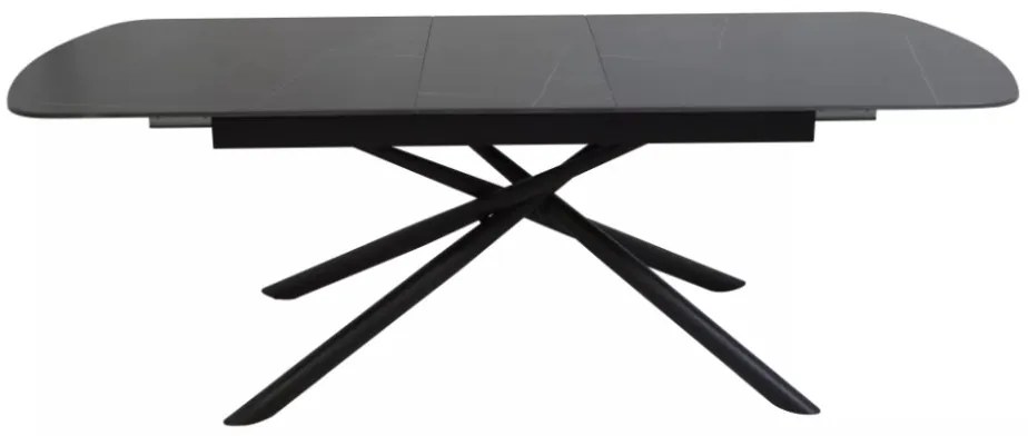 Vector bővíthető étkezőasztal fekete 180-220cm