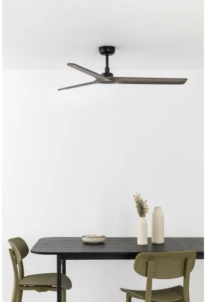 FARO 33809WT - HEYWOOD L mennyezeti ventilátor fa/fekete, 132 cm pr. WT + DO