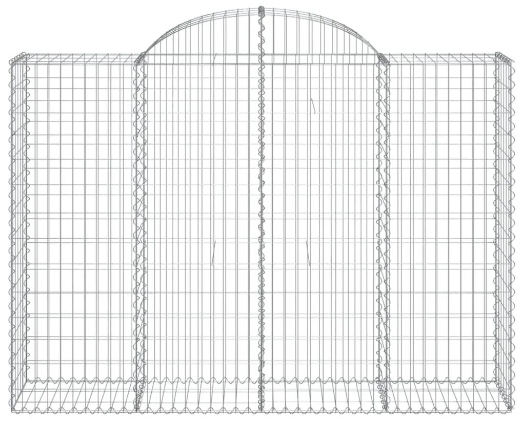 25 db íves horganyzott vas gabion kosár 200x50x140/160 cm