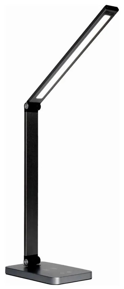 LED asztali lámpa vezeték nélküli töltővel LED/10W/230V fekete