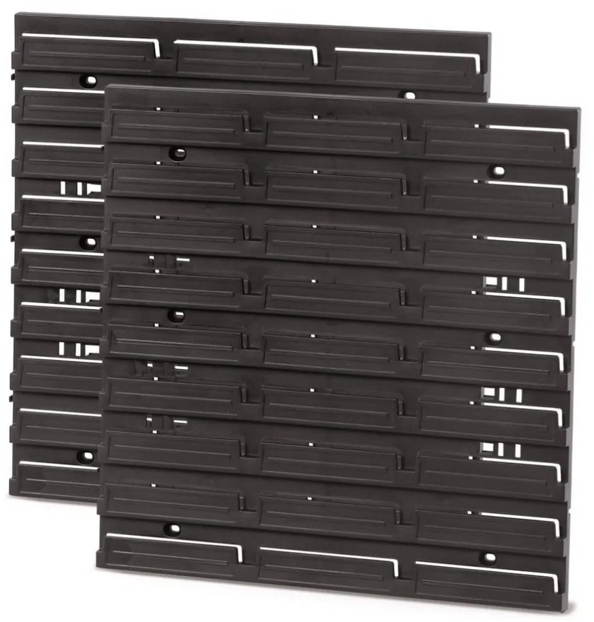 Szerelőlap 38,6 x 1,8 x 39 cm (2 db), fekete