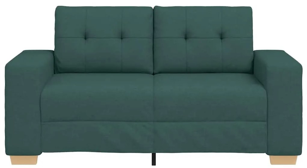 sötétzöld szövet loveseat kanapé 120 cm