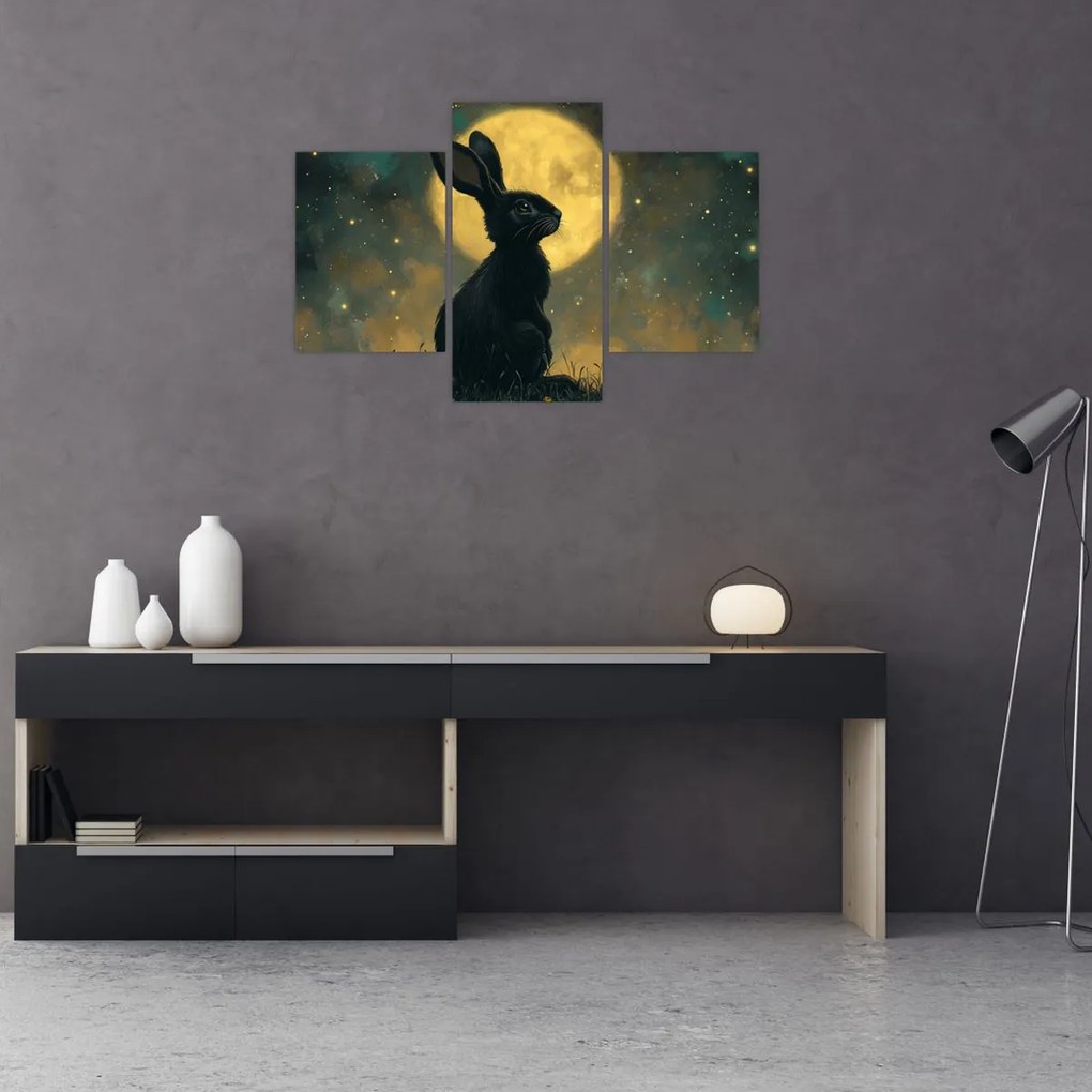 Kép - Nyúl és hold (90x60 cm)