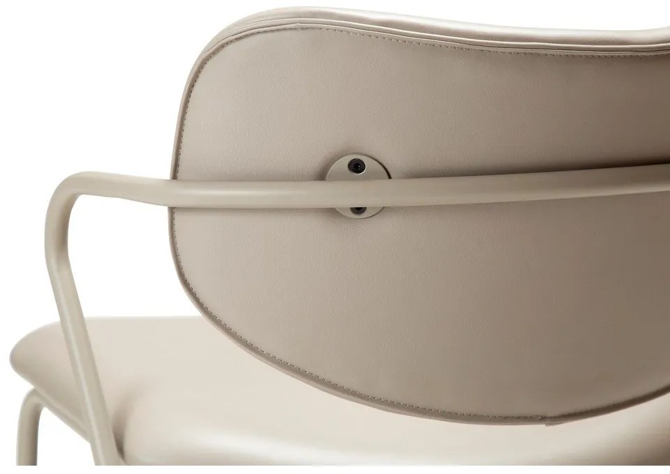 Bézs bőrutánzat fotel Zed – DAN-FORM Denmark