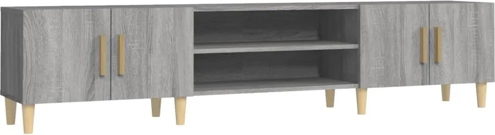 vidaXL szürke sonoma színű szerelt fa TV-szekrény 180 x 31,5 x 40 cm