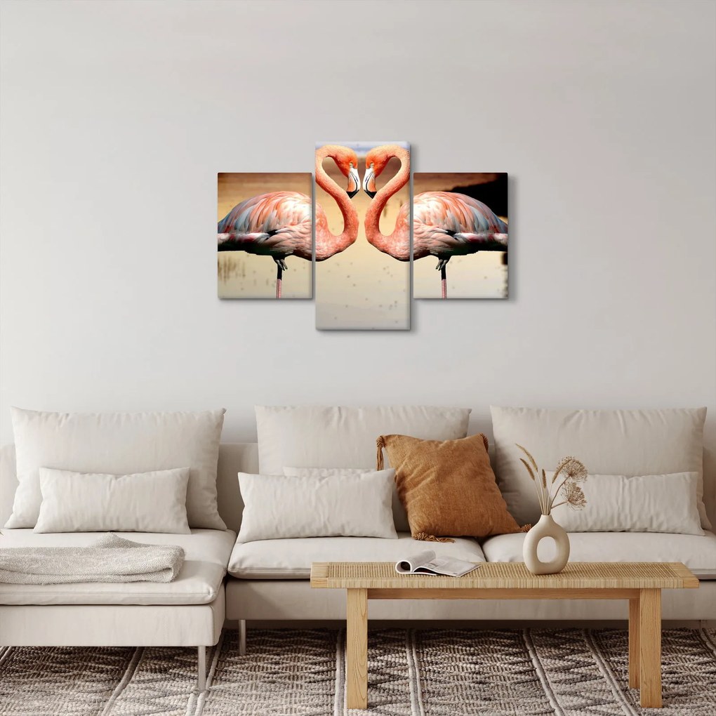 Kép - két flamingó (90x60 cm)