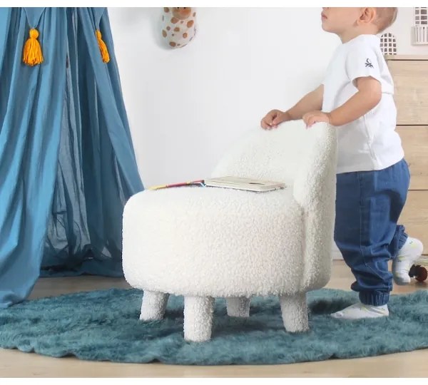 PIXI gyermekfotel, átmérő 46 cm, fehér